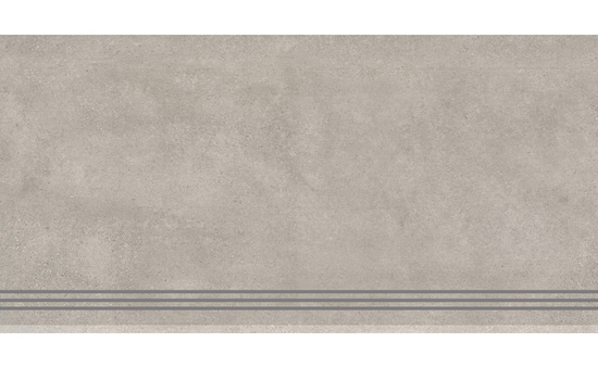Stufe Rillenplatte grey 30 x 60 cm
